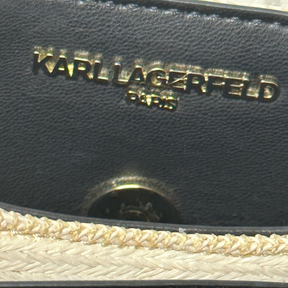Beautiful Karl Lagerfeld Tote Bag With Bow Gem